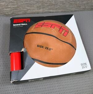 ESPN Official Size 29.5 Basketball with Pump Included NEW
